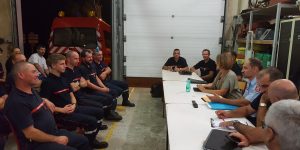 Le comité de direction a repris la tournée des centres d’incendie et de secours