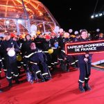 Des jeunes sapeurs-pompiers de l’Ardèche sur le plateau du Téléthon