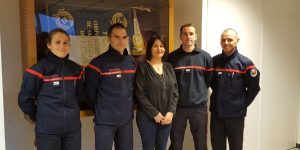Immersion et découverte en milieu professionnel pour des officiers de sapeurs-pompiers professionnels en formation à l’ENSOSP
