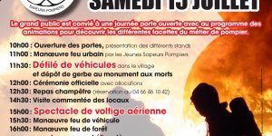 Samedi 15 juillet, le centre d’incendie et de secours de Coucouron fête ses 70 ans