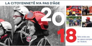 Les sapeurs-pompiers de l’Ardèche vous souhaitent une Bonne Année 2018