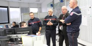Le sous-préfet de Tournon-sur-Rhône en visite de courtoisie à la direction départementale des services d’incendie et de secours