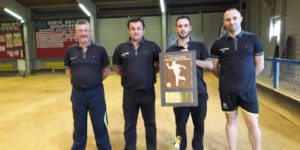 Les sapeurs-pompiers de l’Ardèche sur la première marche du podium aux Championnats de France de boules lyonnaises à Toulouse