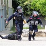 Les sapeurs-pompiers de l’Ardèche au plus près du dispositif de sécurité pour sa mission de secours dans le cadre de l’exercice NOVI Attentat