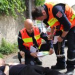 Les sapeurs-pompiers de l’Ardèche au plus près du dispositif de sécurité pour sa mission de secours dans le cadre de l’exercice NOVI Attentat