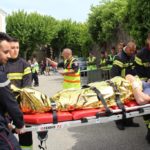 Les sapeurs-pompiers de l’Ardèche au plus près du dispositif de sécurité pour sa mission de secours dans le cadre de l’exercice NOVI Attentat