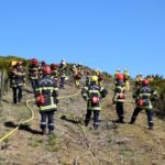 Les sapeurs-pompiers de l’Ardèche s’entraînent à l’extinction des feux de forêts à l’entrée de la saison estivale