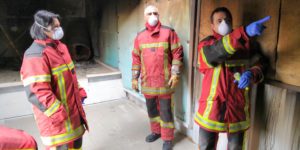 Un nouvel outil pédagogique pour l’entraînement feu réel est installé au centre de formation d’incendie et de secours