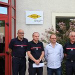 La société Colas du Pouzin rejoint les employeurs partenaires de sapeurs-pompiers volontaires
