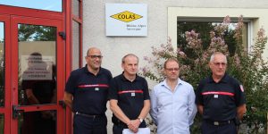 La société Colas du Pouzin rejoint les employeurs partenaires de sapeurs-pompiers volontaires
