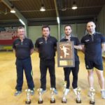 Les sapeurs-pompiers de l’Ardèche sur la première marche du podium aux Championnats de France de boules lyonnaises à Toulouse